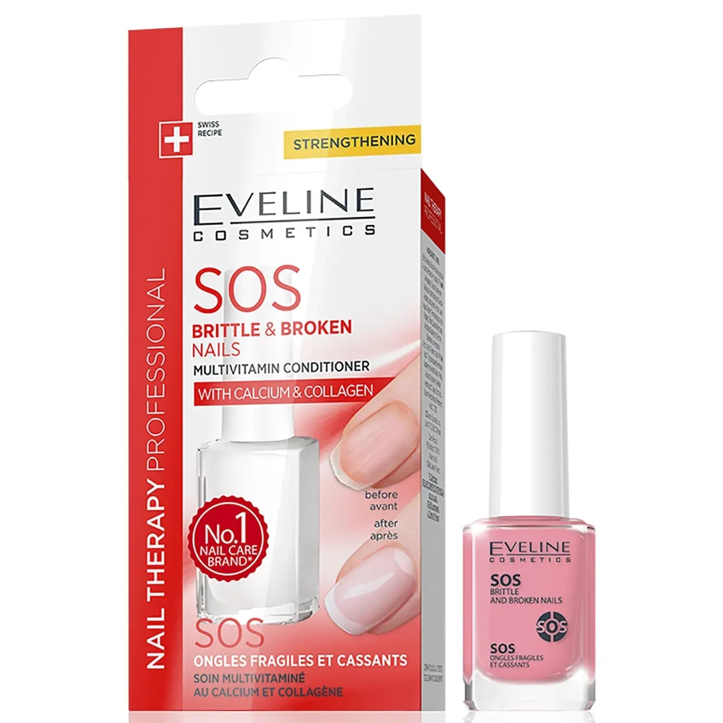 Eveline Nail Therapy Professional SOS Multivitamin Conditioner with Calcium and Collagen 12 Ml