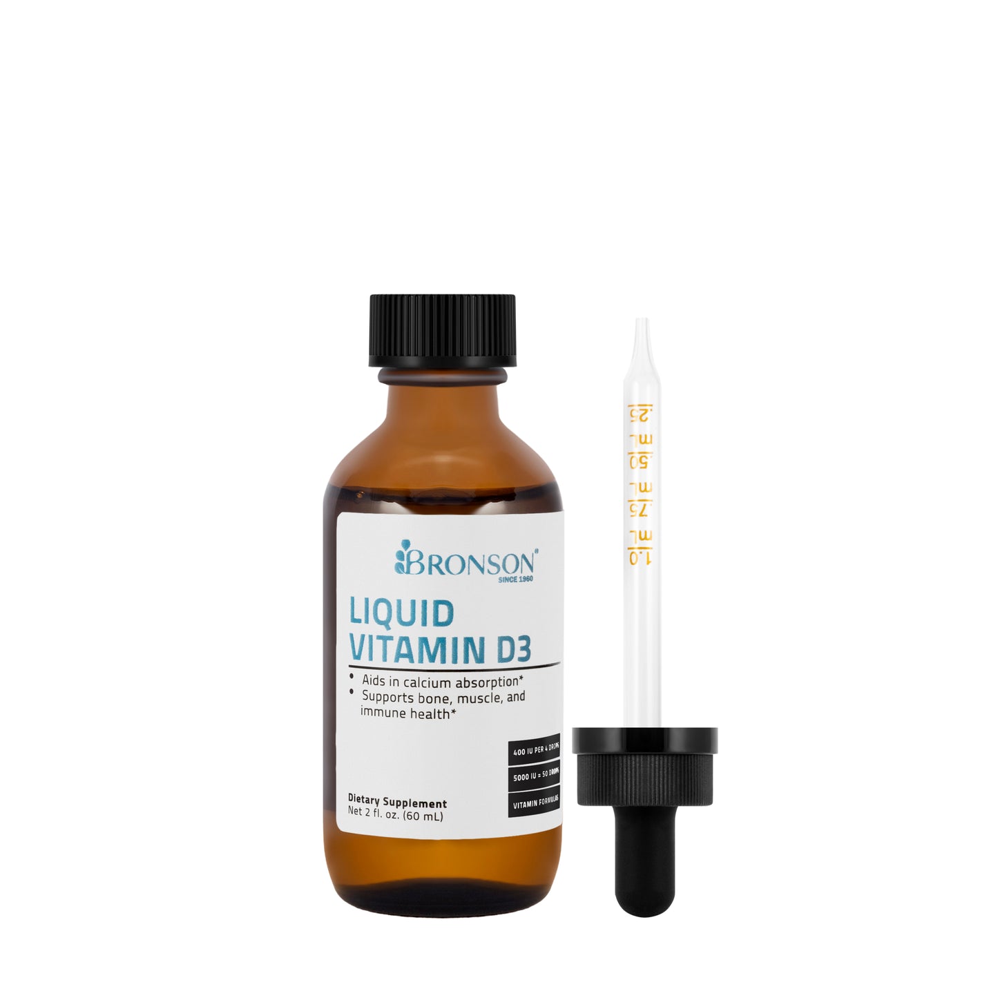 Bronson Vitamin D3 400 IU Liquid 60 Ml