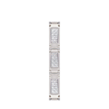 Sabona 348 Grey Carbon Fiber Magnetic Bracelet [Medium]