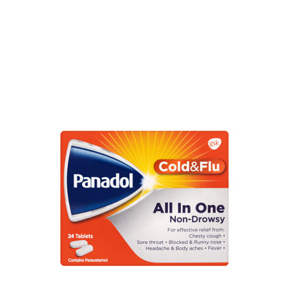Panadol Cold & Flu All In One 24 Tablets