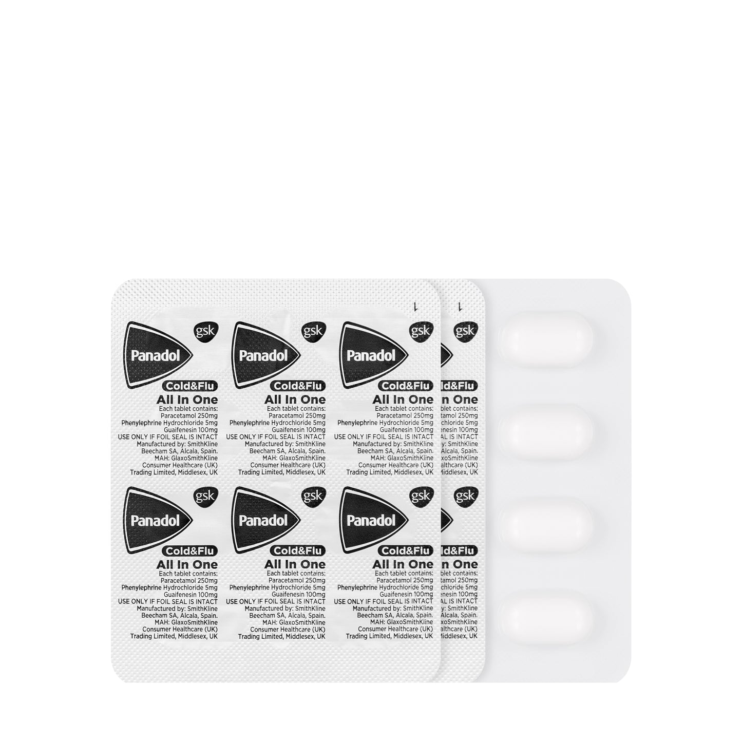Panadol Cold & Flu All In One 24 Tablets