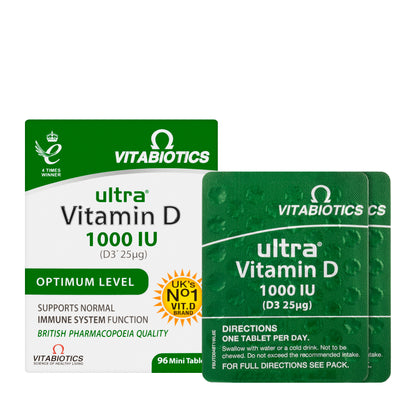Vitabiotics Ultra D3 1000 IU 96 Tablets