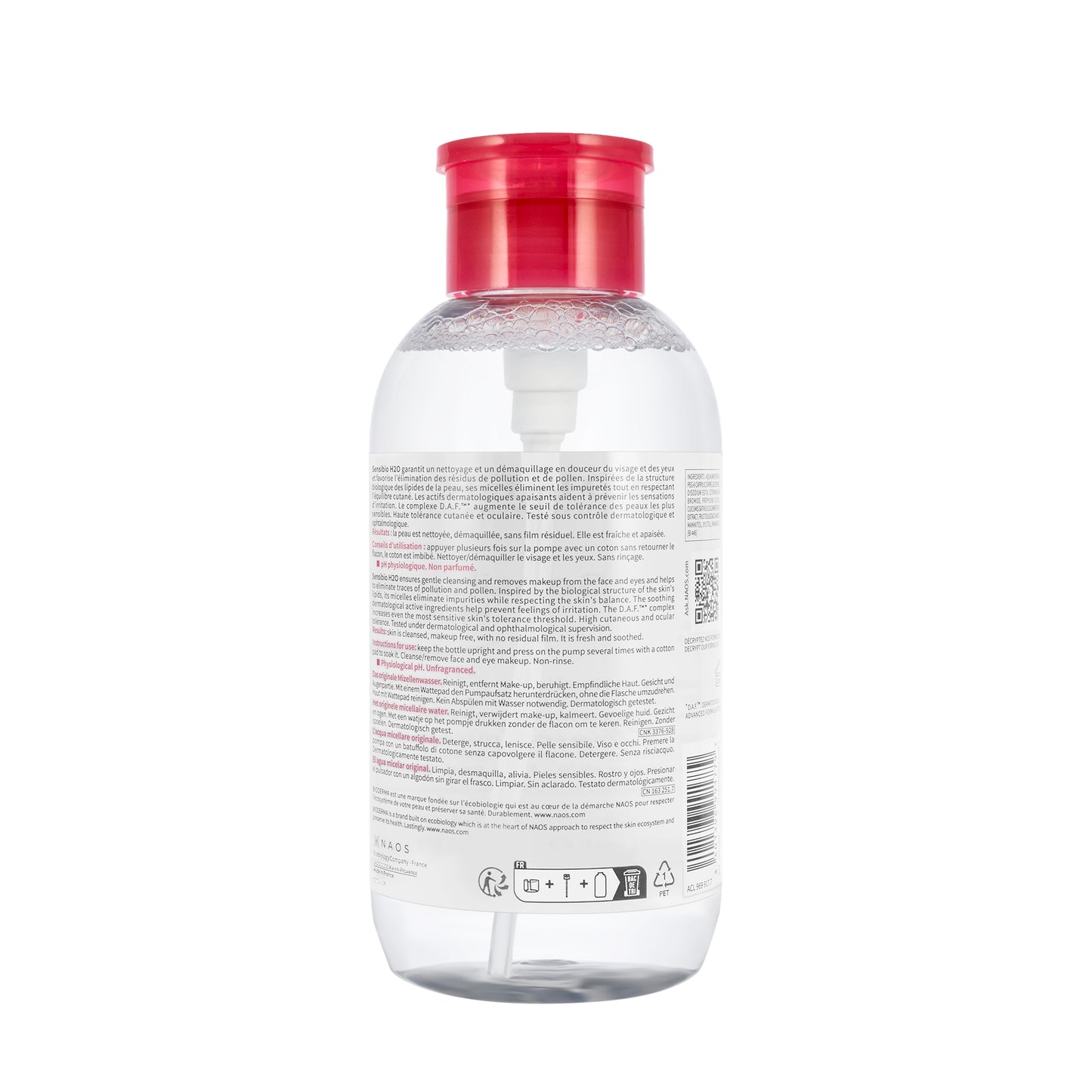 Bioderma Sensibio H2O Micellar Water 500 Ml Pump