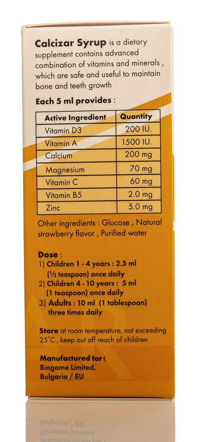 Calcizar Syrup 150 ml