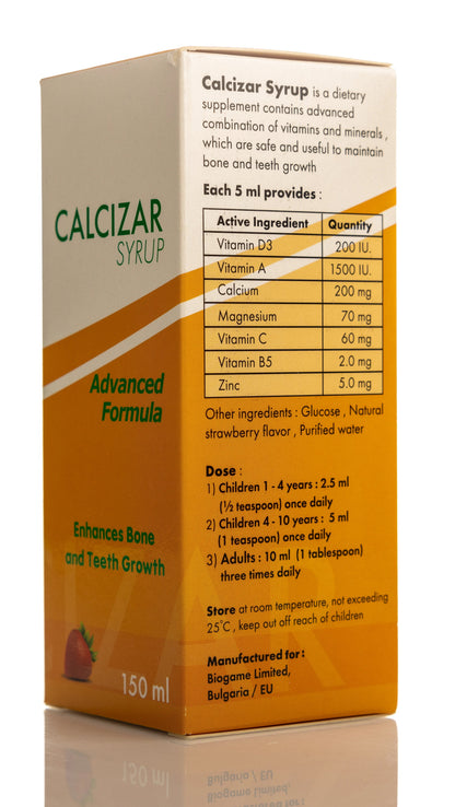 Calcizar Syrup 150 ml