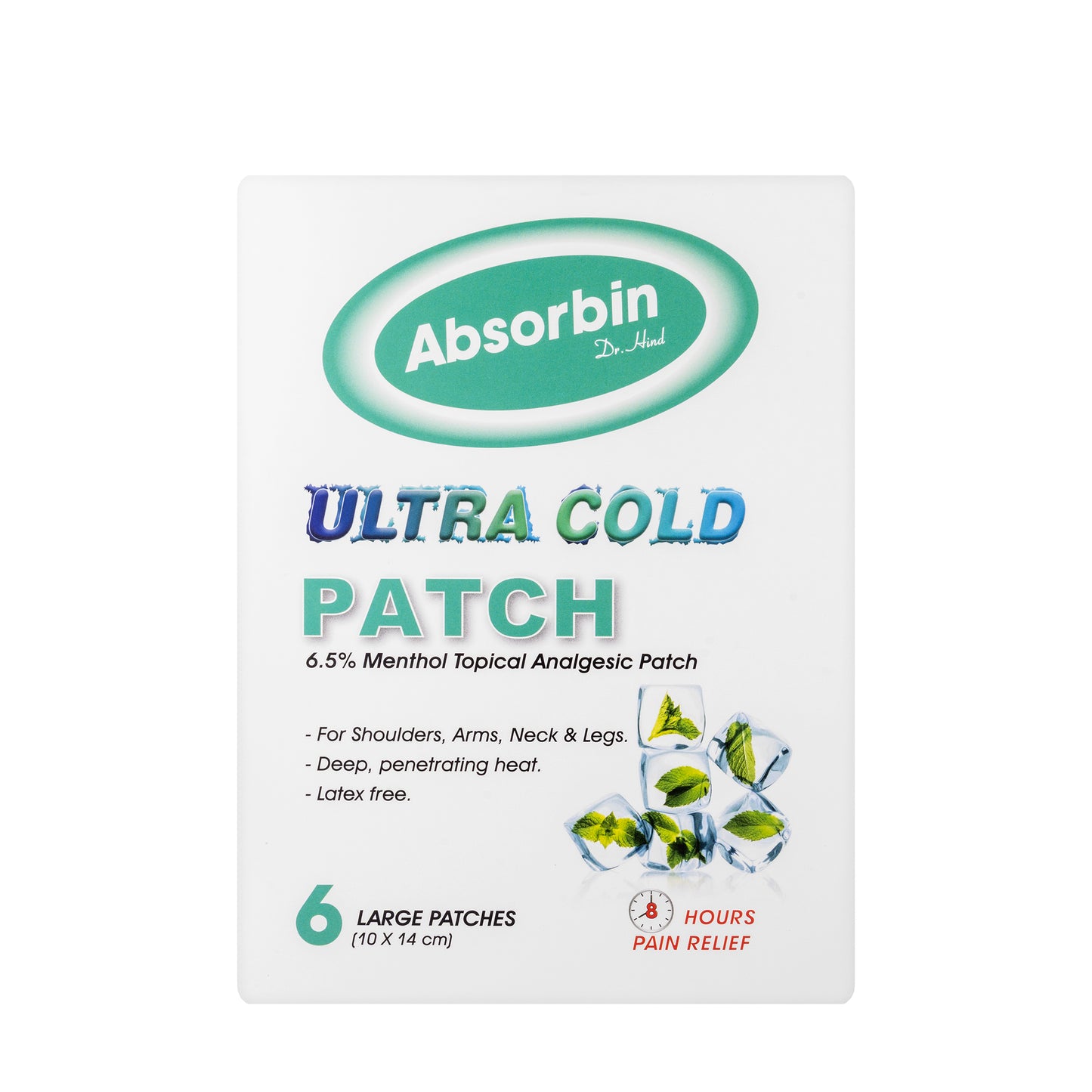Absorbine Ultra Cold Patch 6 Pieces [Green]