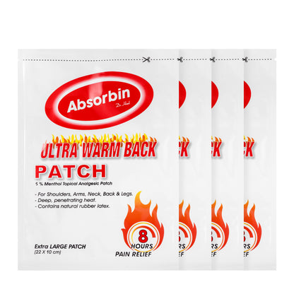 Absorbine Ultra Warm Patch 4 Pieces [Red]
