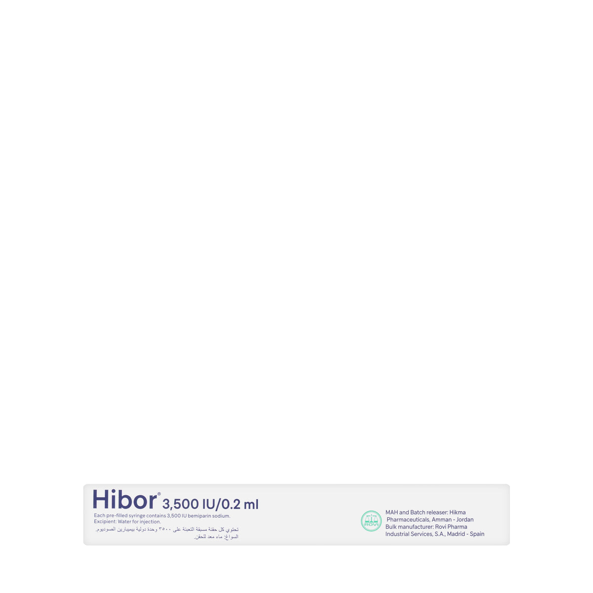 Hibor Injection 3500IU 0.2Ml 2Syring