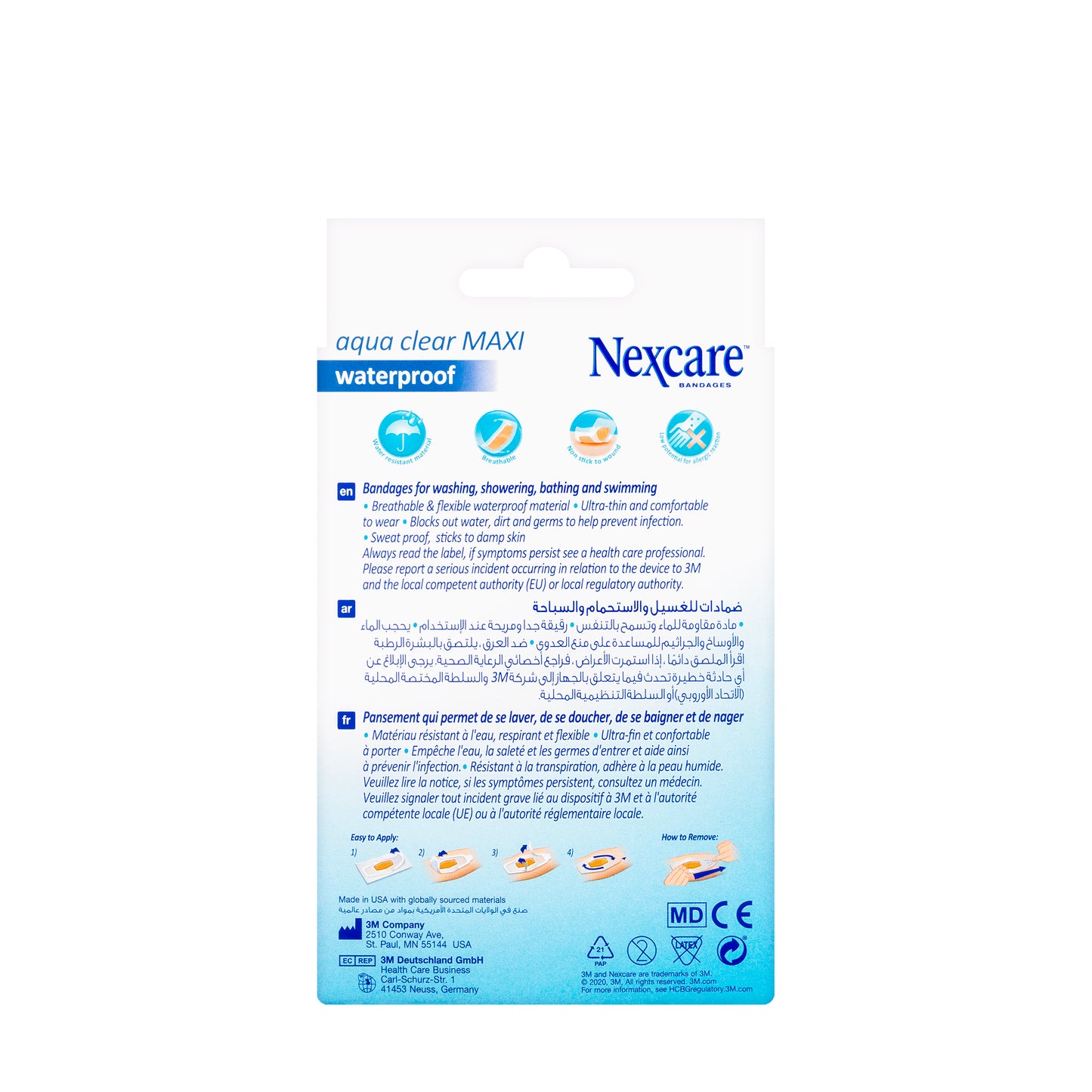 Nexcare Waterproof 60X89Mm (582-10D) 10 Pieces