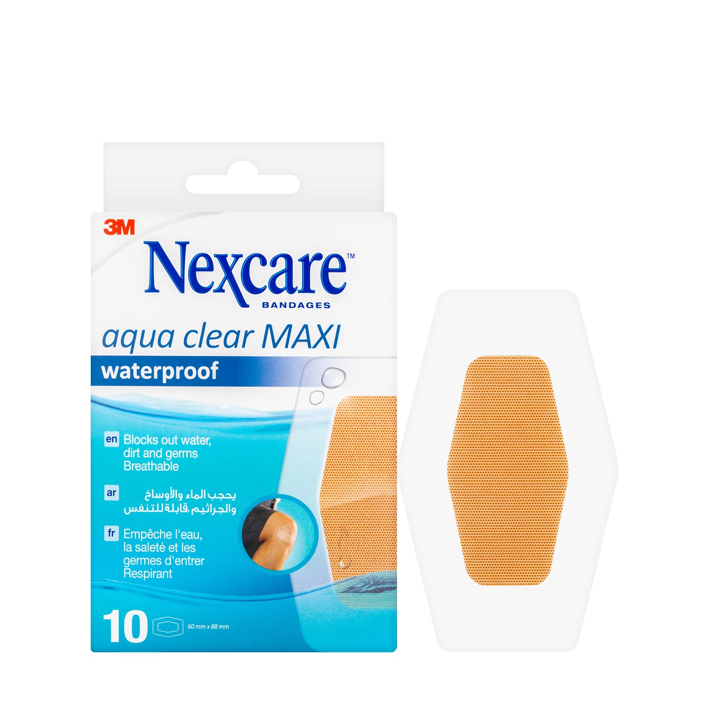 Nexcare Waterproof 60X89Mm (582-10D) 10 Pieces