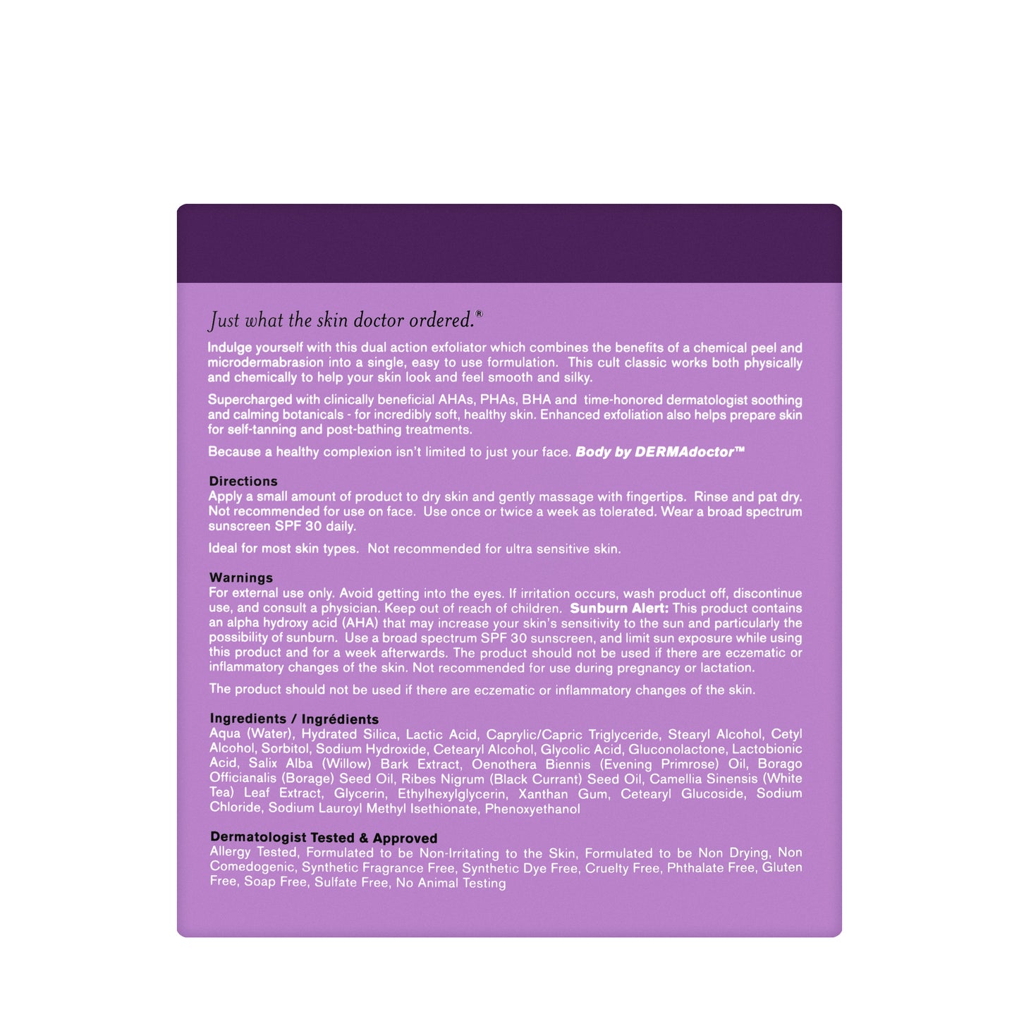 DERMAdoctor KP Duty Body Scrub with 10% AHAs + PHAs  473 ml