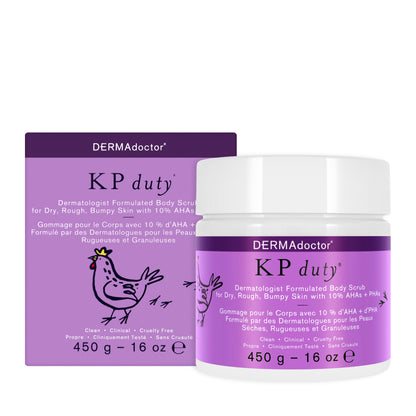 DERMAdoctor KP Duty Body Scrub with 10% AHAs + PHAs  473 ml