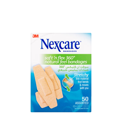 Nexcare Soft Flex Assorted (SF50D) 50 Pieces