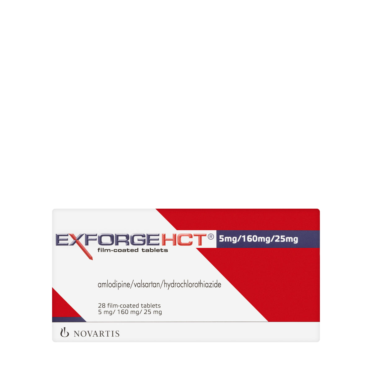 Exforge Hct 5/160/25Mg 28 Tablets