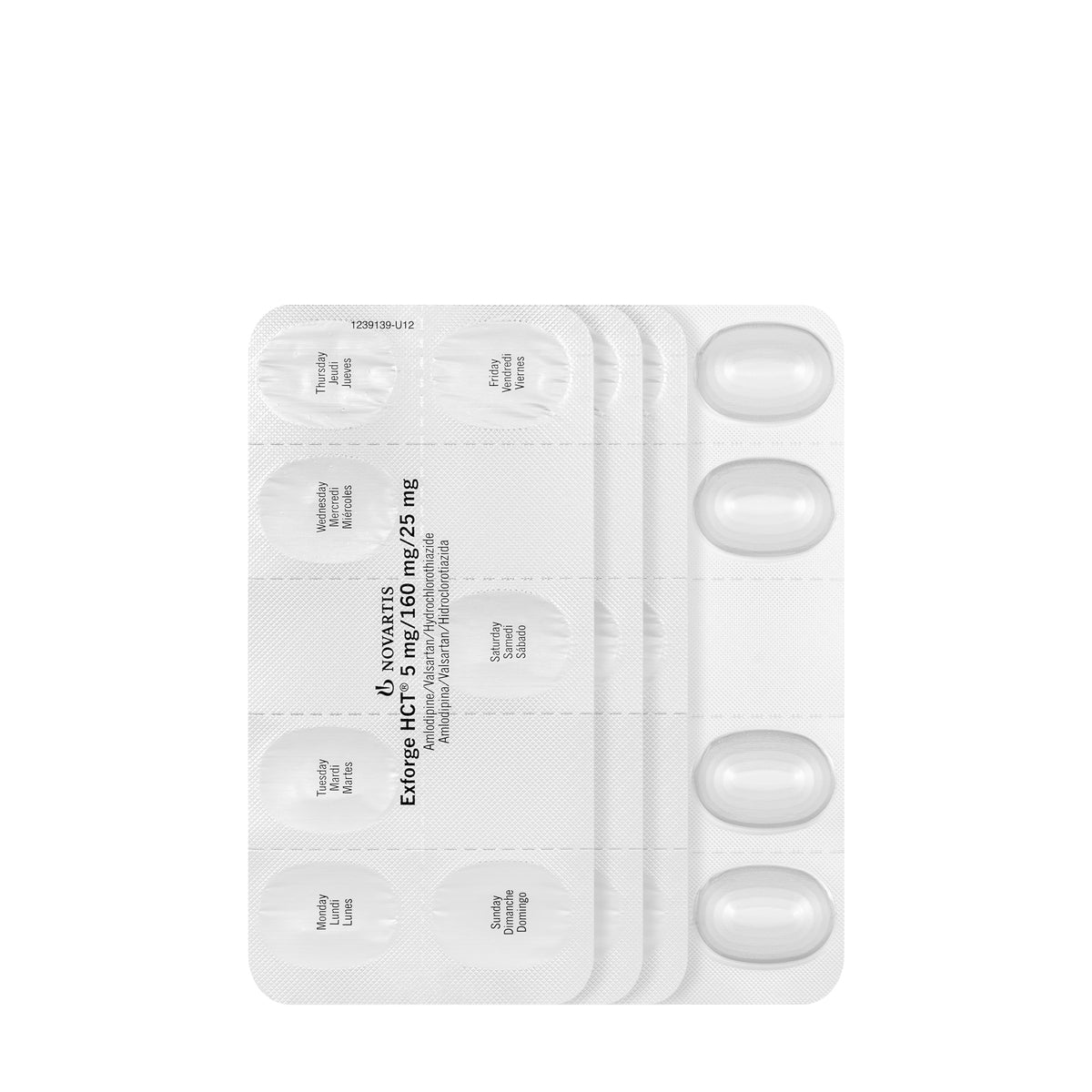 Exforge Hct 5/160/25Mg 28 Tablets