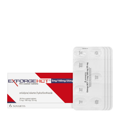 Exforge Hct 5/160/25Mg 28 Tablets
