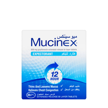Mucinex 600Mg 20 Tablets