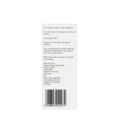 Trajenta 5Mg 30 Tablets