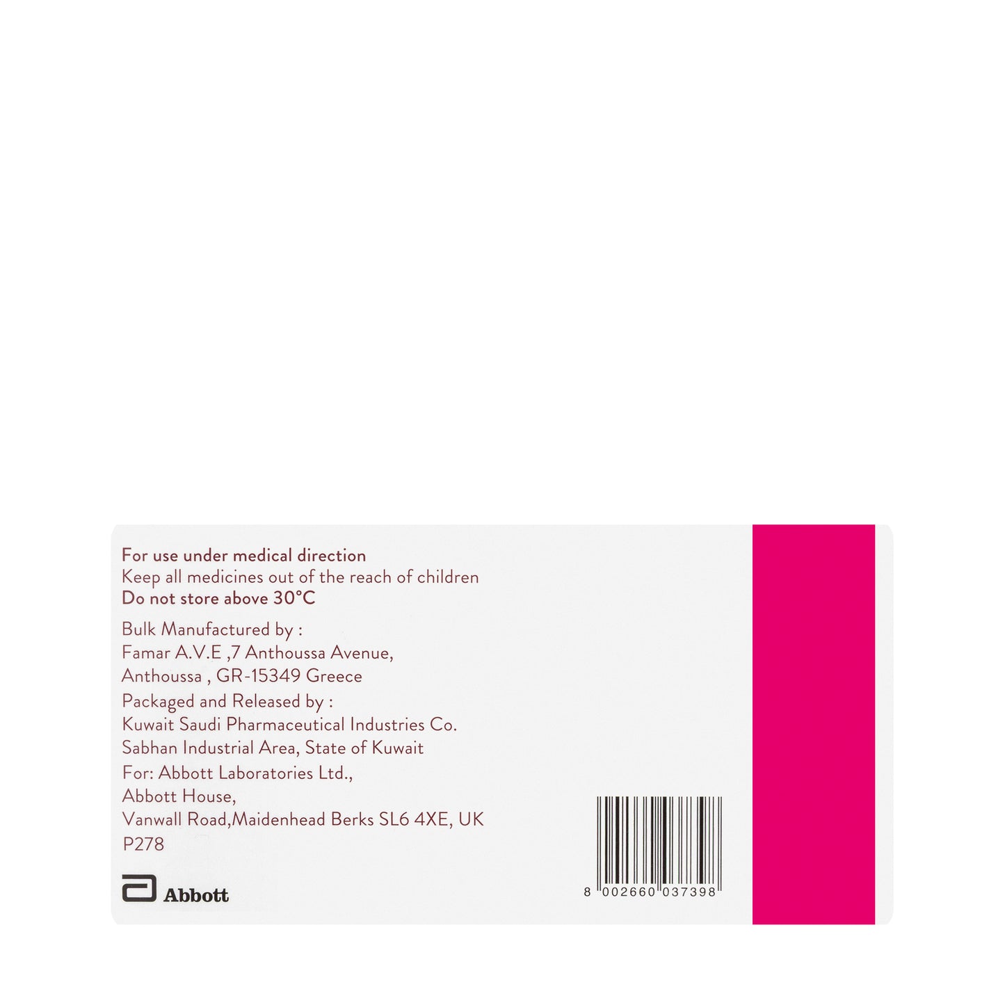 Brufen 400Mg 30Tablets