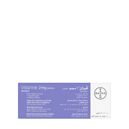 Visanne 2Mg 28Tablets