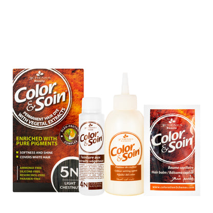 Color & Soin Permanent Hair Color [5N] Light Chestnut