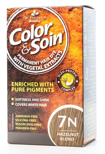 Color & Soin Permanent Hair Color [7N] Hazelnut Blonde