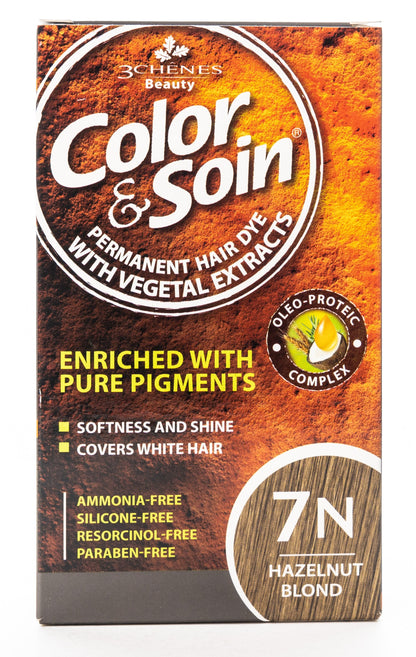 Color & Soin Permanent Hair Color [7N] Hazelnut Blonde