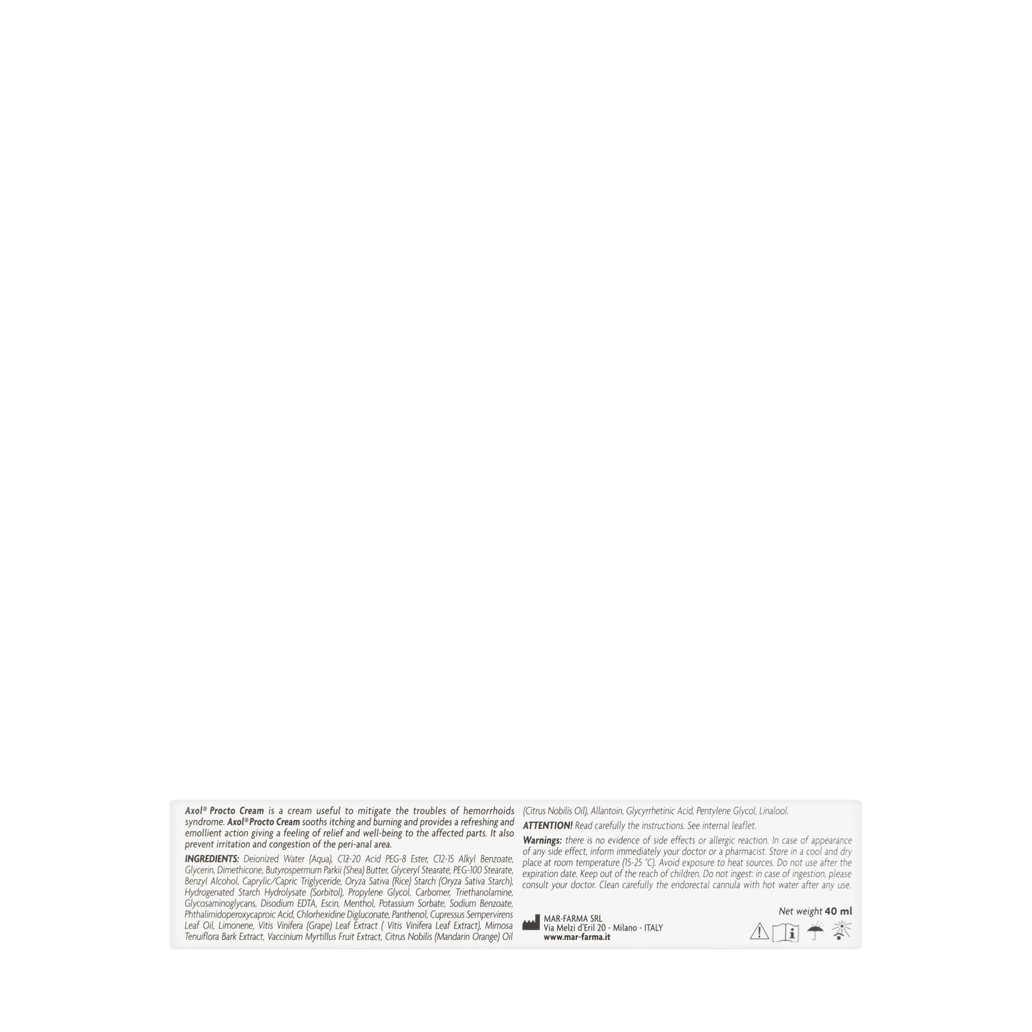 Axol Procto Cream 40Ml