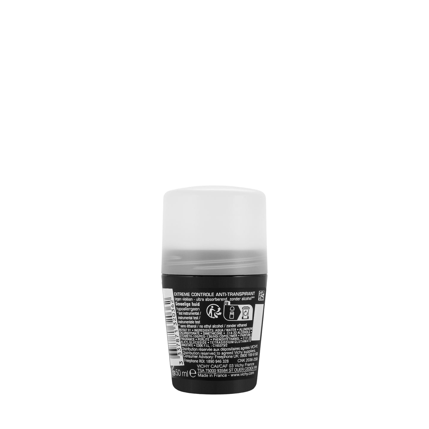 Vichy Deodorant  Roll On Men 72 Hours 50 ml [Black]