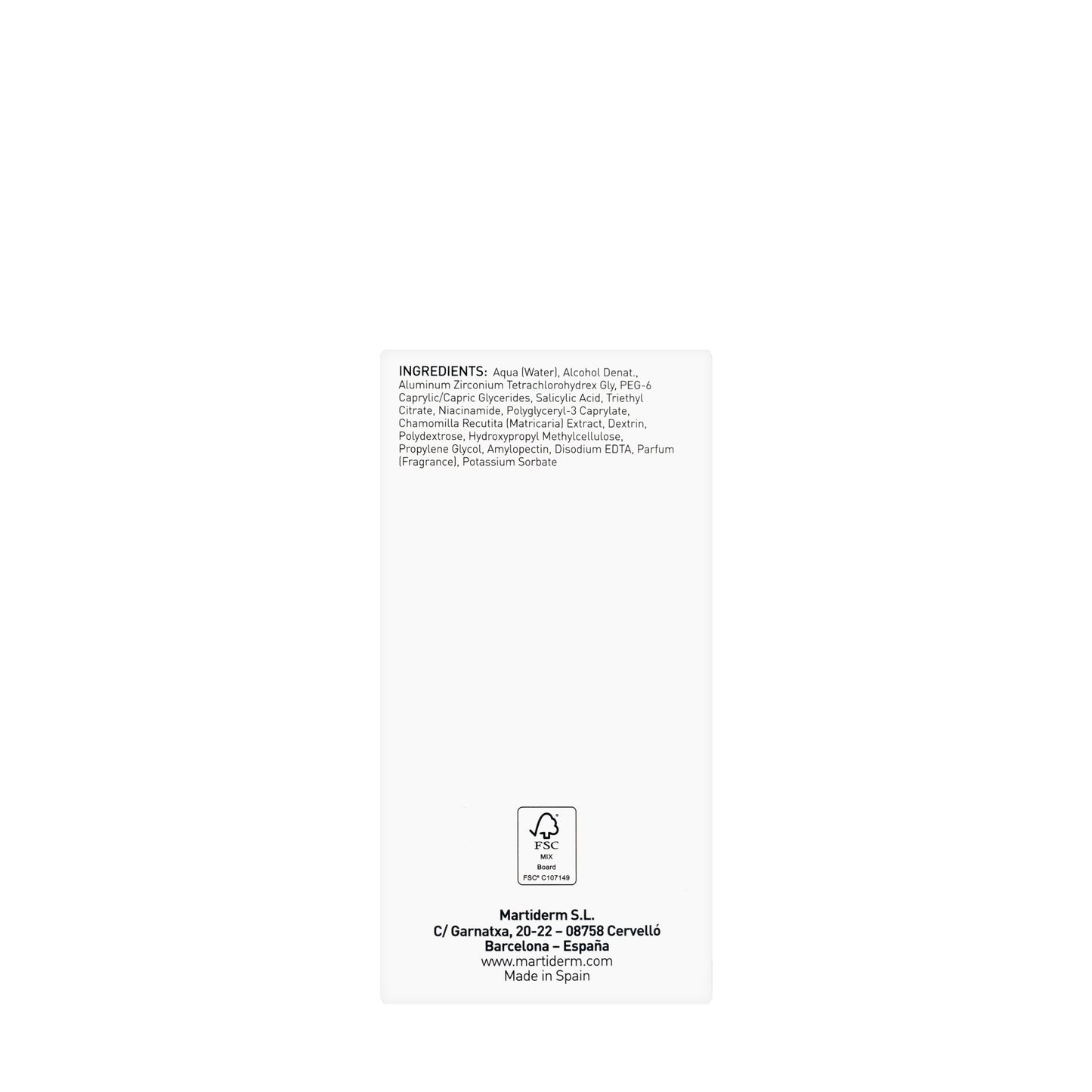 Martiderm Driosec Intensive Roll On 50 Ml