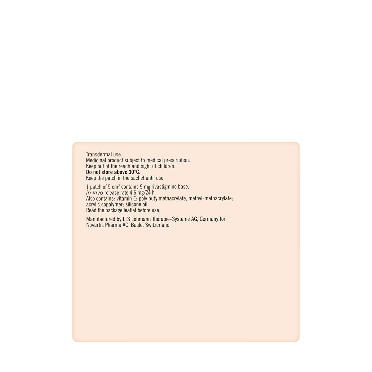 Exelon Transdermal Patch-5 30 Pieces