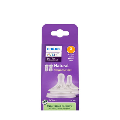 Avent [143] Natural Teats 1M+ 2 Pieces