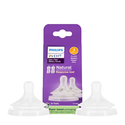 Avent [143] Natural Teats 1M+ 2 Pieces