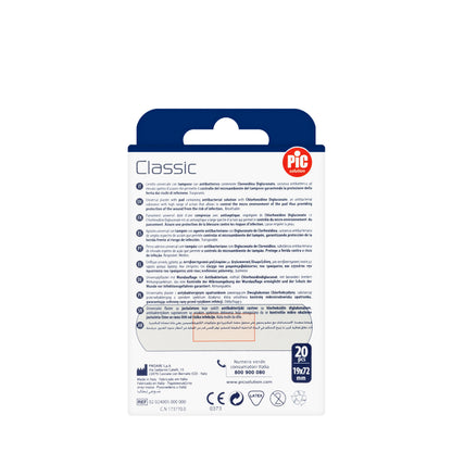 Pic Solution Classic Universal Plaster 19X72 Mm [Medium] 20 Pieces