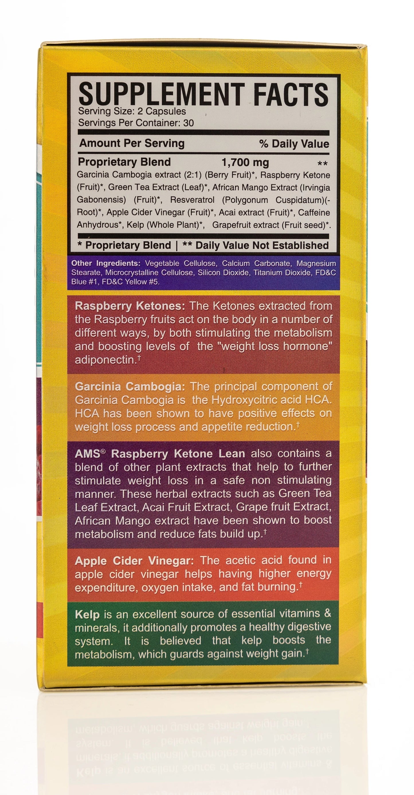 AMS Raspberry Ketone Lean Weight Loss 60 Capsule