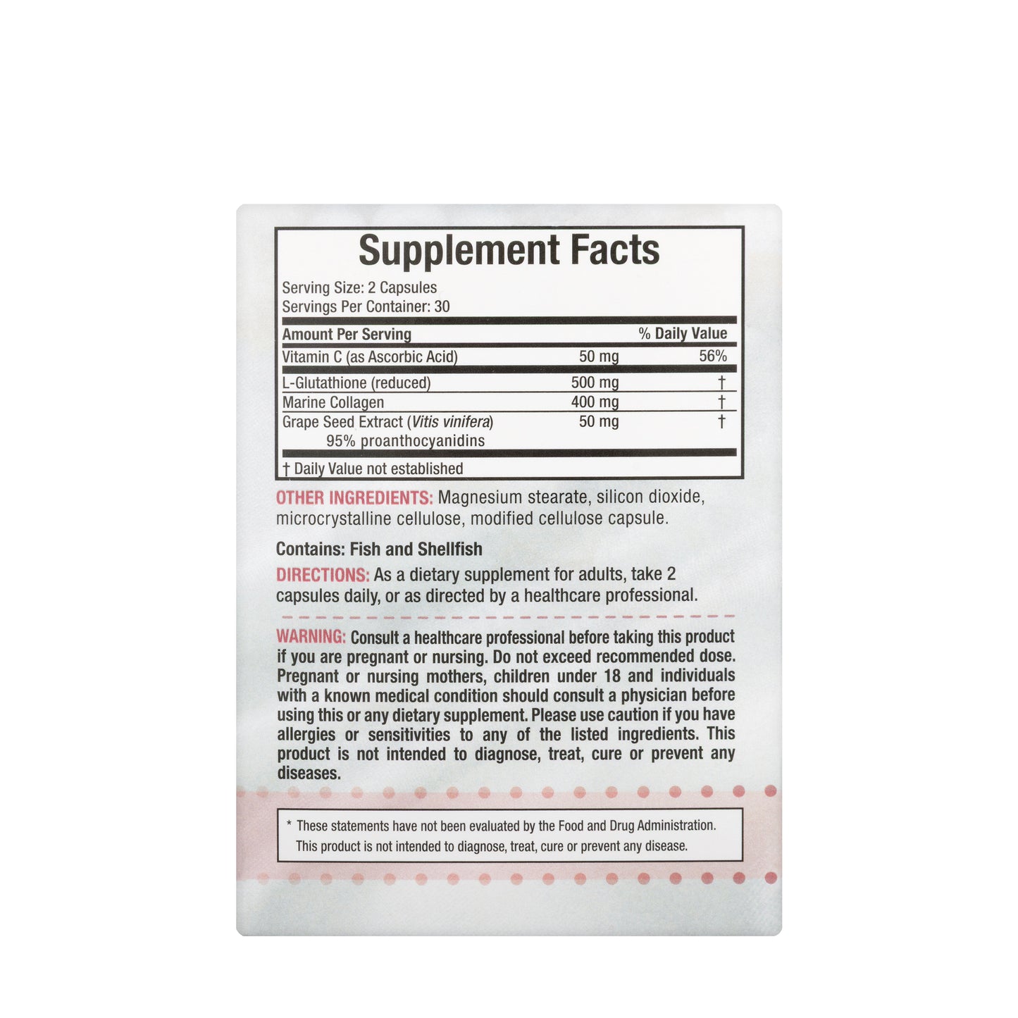 Simply White Collagen & L-Glutathione 60 Capsules