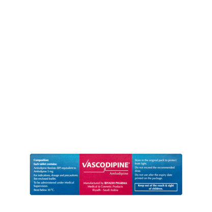 Vascodipine 5Mg 30 Tablets