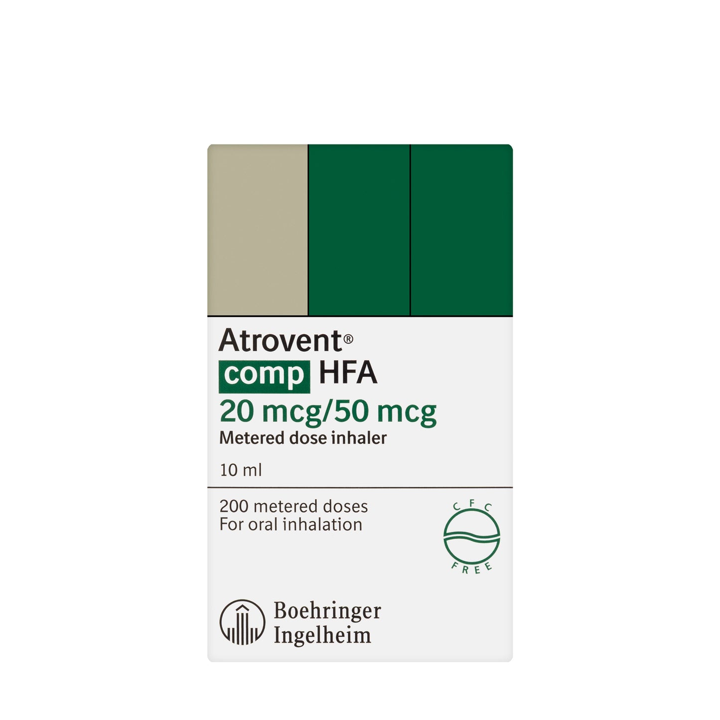 Atrovent Comp Hfa 20/50Mcg Inhaler 10Ml
