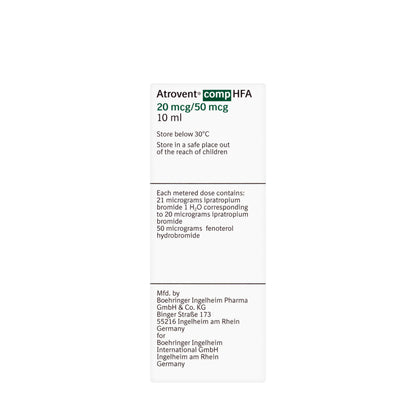 Atrovent Comp Hfa 20/50Mcg Inhaler 10Ml