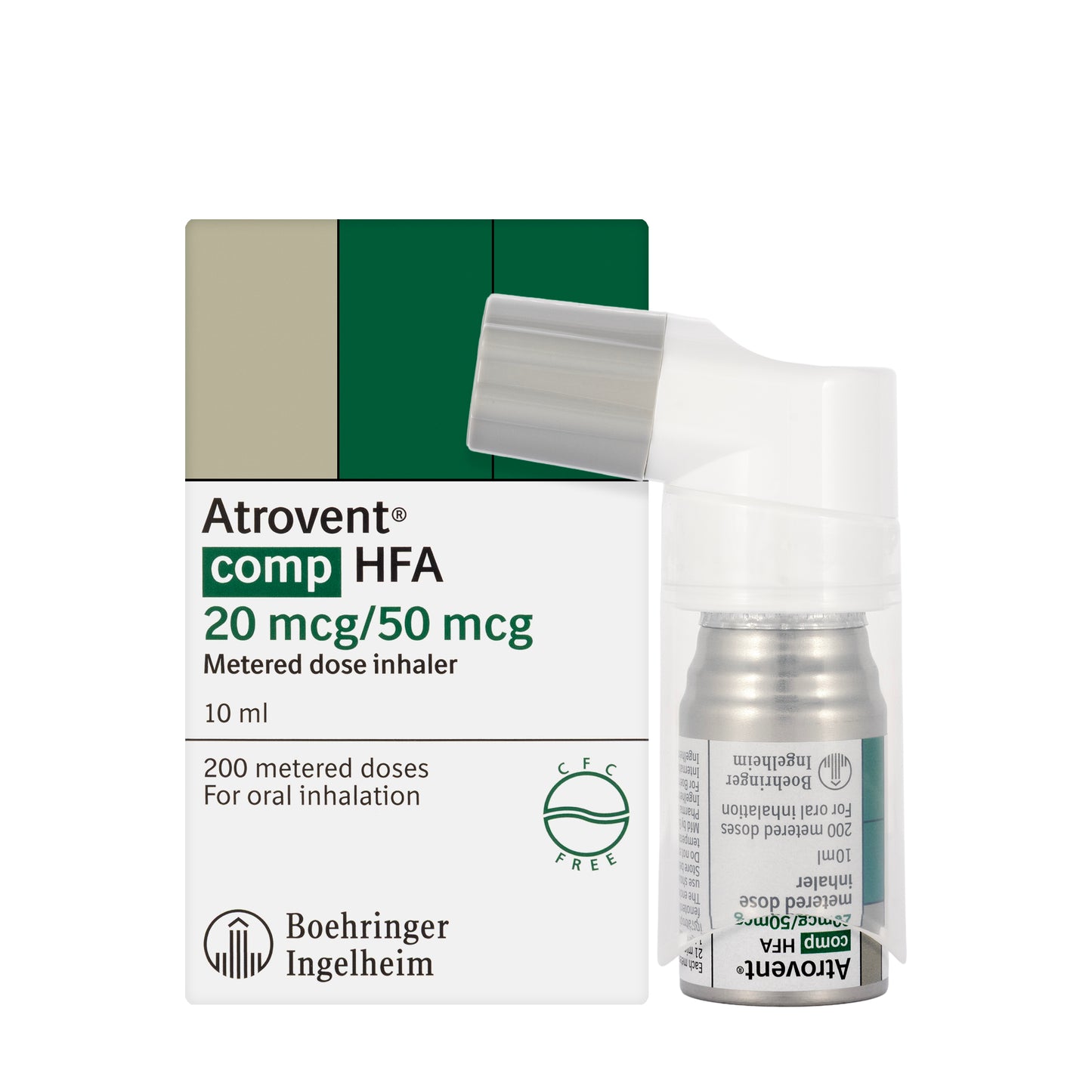 Atrovent Comp Hfa 20/50Mcg Inhaler 10Ml