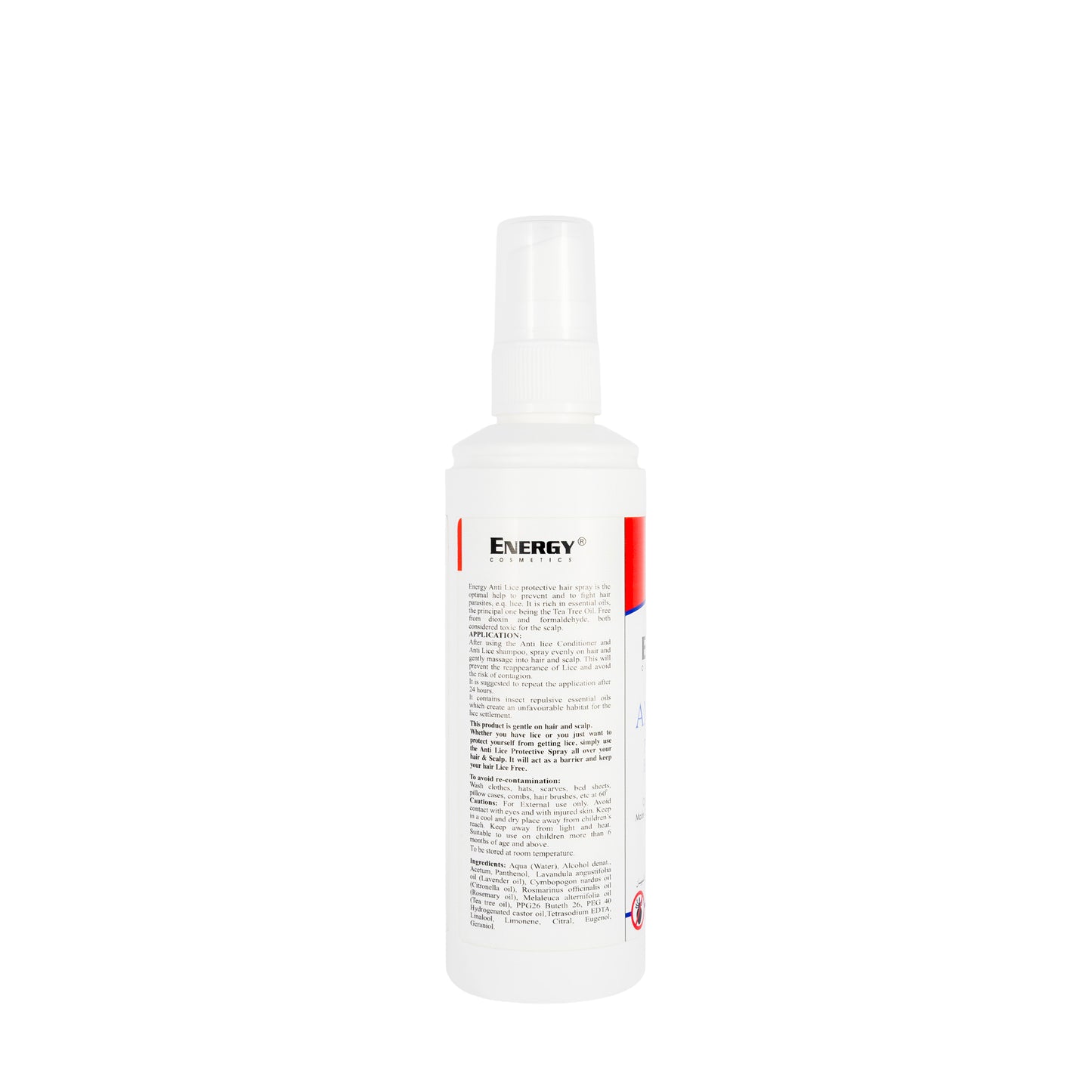 Energy Cosmetics Anti Lice Spray 100 Ml