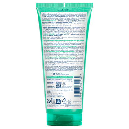 Bioderma Sébium Gel Moussant Actif (Intense Purifying Cleansing Gel) 200 Ml