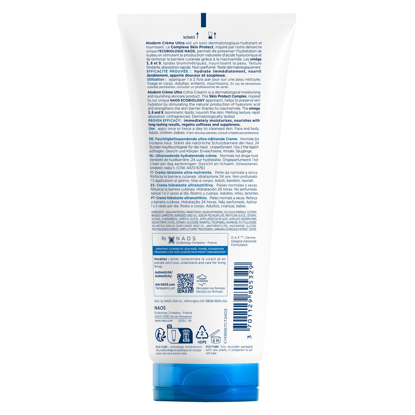 Bioderma Atoderm Crème Ultra-Nourishing Cream 200 Ml