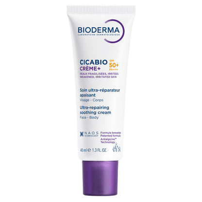 Bioderma Cicabio Crème+ SPF 50+ (Ultra-Repairing Soothing Cream with Very High UV Protection) 40 Ml