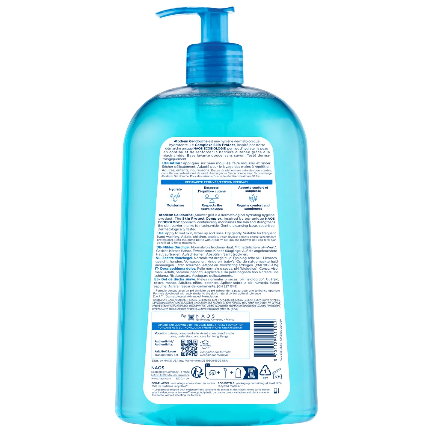 Bioderma Atoderm Gel Douche 1 Liter