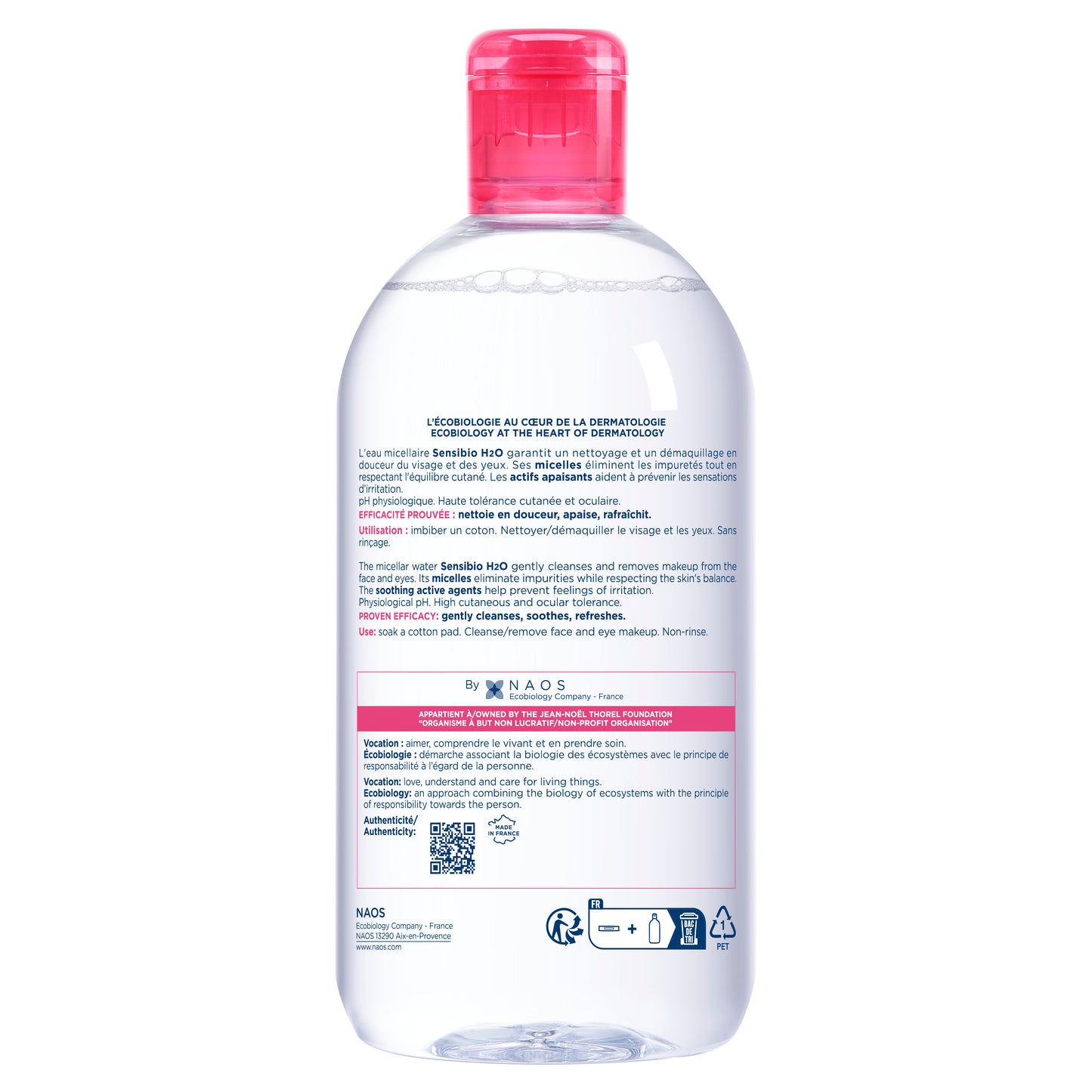 Bioderma Sensibio H2O Micellar Water 500 Ml