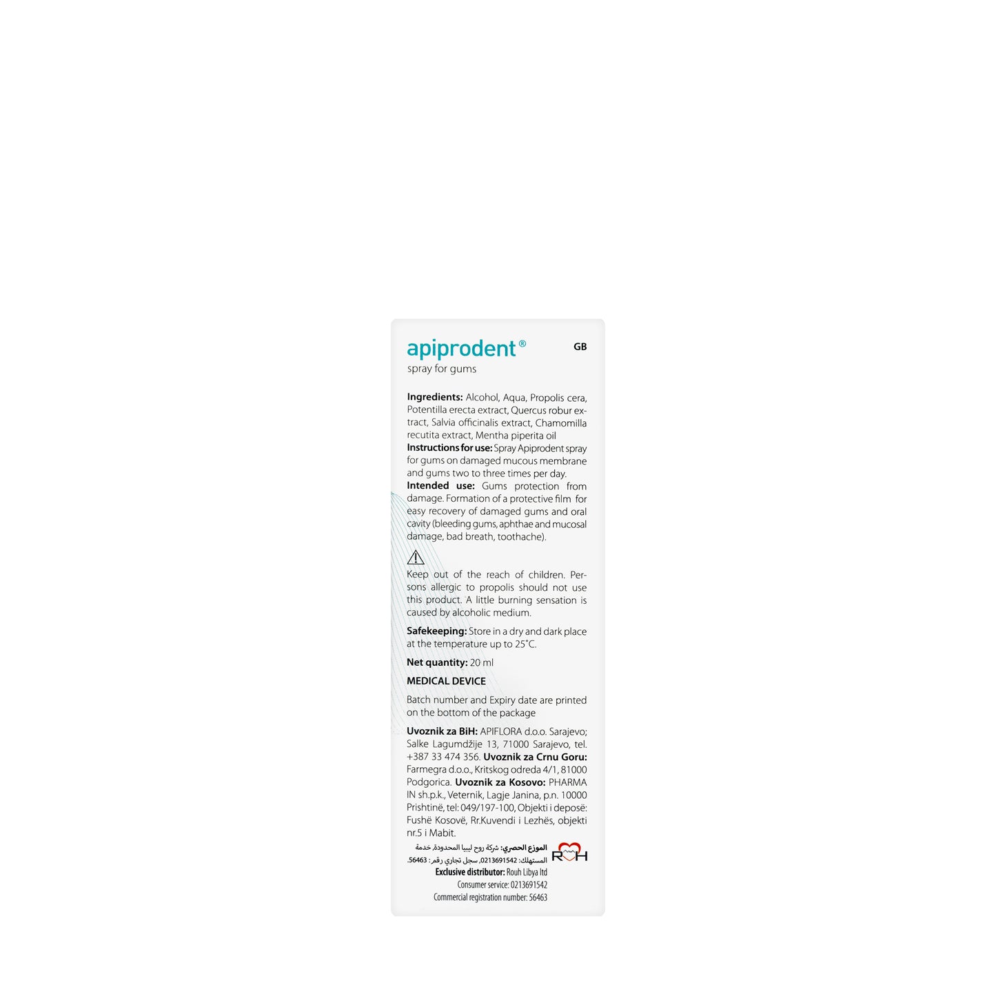 Apiprodent Propolis Spray 20 Ml