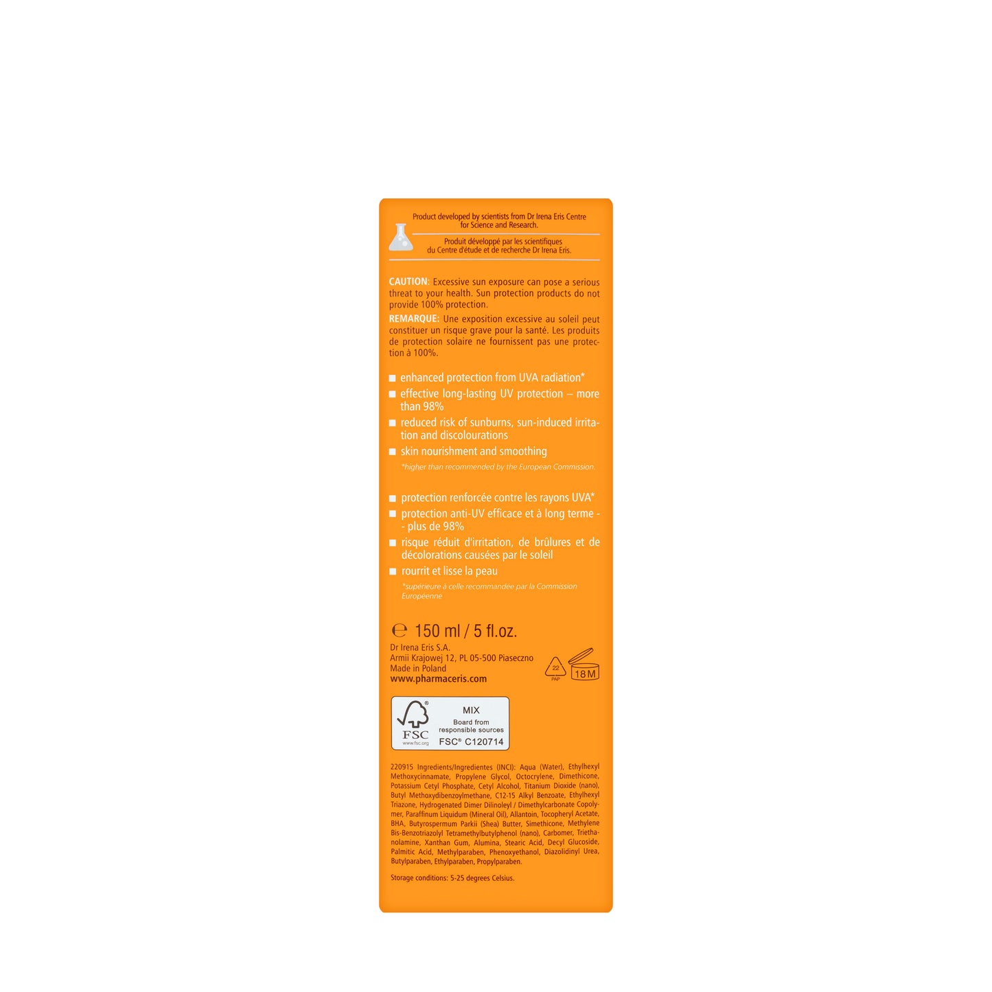 Pharmaceris S Sun Protective SPF 50 Body Lotion 150 Ml