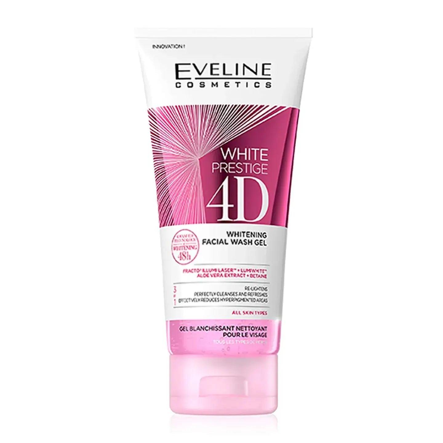 Eveline White Prestige 4D Whitening Facial Wash Gel 200 Ml
