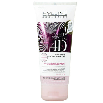 Eveline White Prestige 4D Whitening Facial Wash Gel 200 Ml